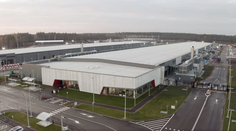 A Microsoft datacenter building in Sweden Central region