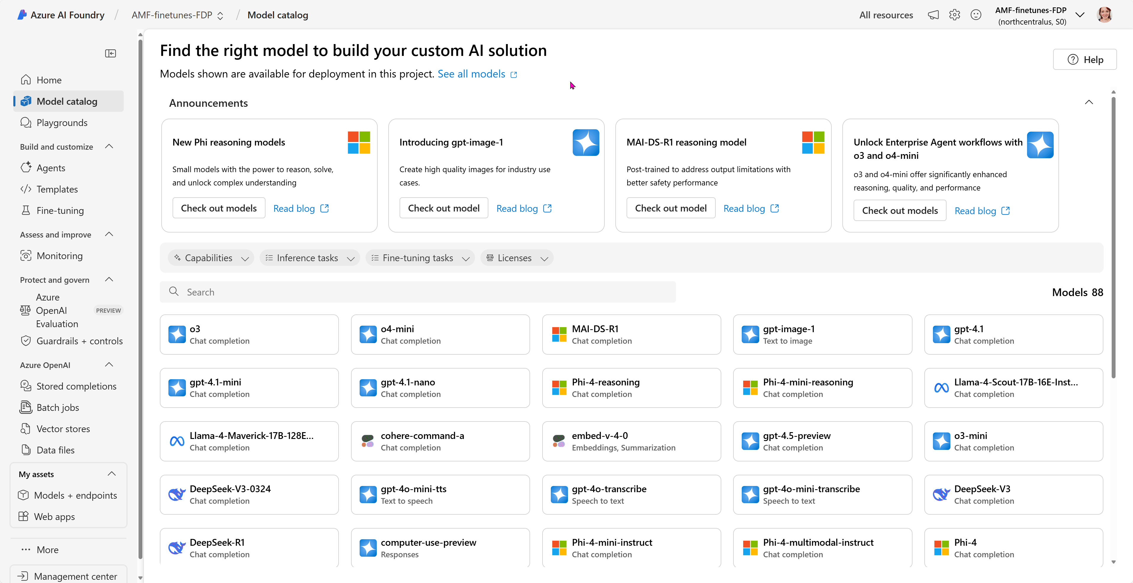 Fine-tune gpt-4.1-nano demo in Azure AI Foundry.